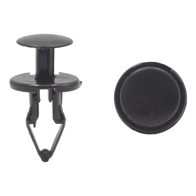 Unique Bargains Universal 20pcs Black Plastic Rivets Truck Push Type Fastener Clip 11mm for Car