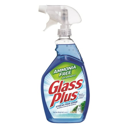 Glass Plus Spring Waterfall Scent Glass Cleaner 32 oz Liquid (Pack of 9)