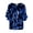 Blue, variant on Womens Loose Fit Sequin Dolman Sleeve Evening Blouse Top