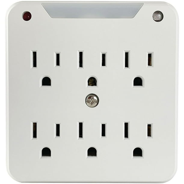 Power Strip Stanley 33208 Surge Pro de 6 salidas con luz nocturna de 125 V