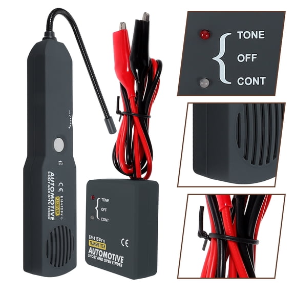 SEWOART Car Short Open Finder High Precision Detection Multi-Functional Design Black 1Set
