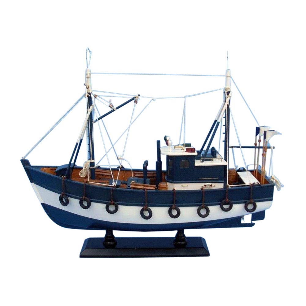 Fishful Thinking 19" Wooden Model Fishing Boat Model Fishing Boat