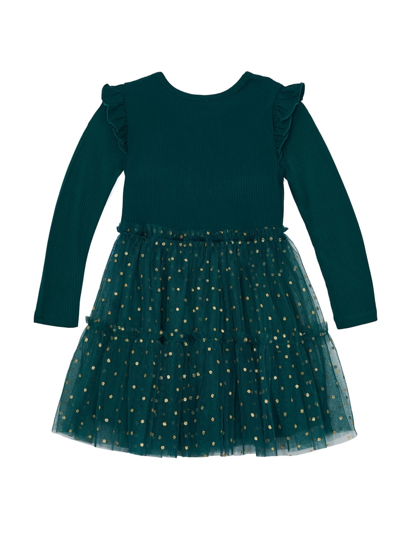 Joyful Moments Toddler Girls Christmas Tree Tutu Dress, Sizes 12M-5T