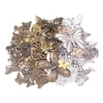 thumbnail image 1 of Colgante de Mariposa Perfecl Vintage de Metal para Manualidades Plata y Bronce, 1 of 7