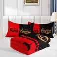 thumbnail image 5 of 3pcs King and Queen Comforter Set, Couple Bedding Set for Bedroom or Guest Room Decor, All Seasons Quilt Machine Washable Duvet with 2 Pillowcases, 5 of 7