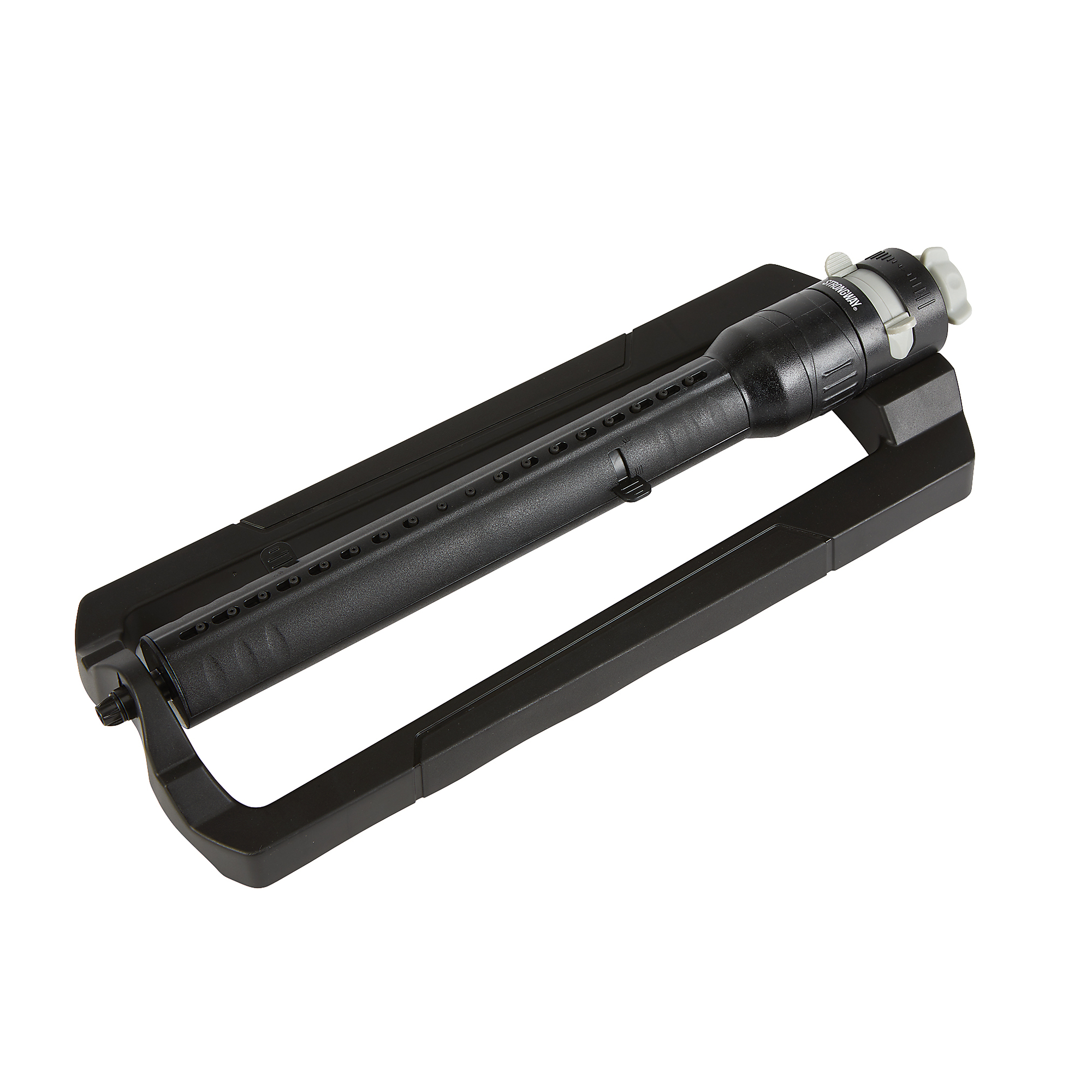 Strongway Turbo Oscillating Adjustable Sprinkler, 18 Nozzles, 35ft. Dia. Coverage, 3/4in. Connection