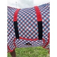 thumbnail image 5 of 84 In Hilason Horse Fly Sheet Uv Protect Mesh Bug Mosquito Summer Blue/Red Plaid, 5 of 8