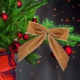 thumbnail image 6 of Sulaicai Brown Small Velvet Christmas Bows for Christmas Tree, 3.5'' Bows for Christmas Tree Ornaments, Wreath Accents, Gift Wrapping, Stair Railings, DIY Crafts & Xmas Home Decor,1pc, 6 of 9