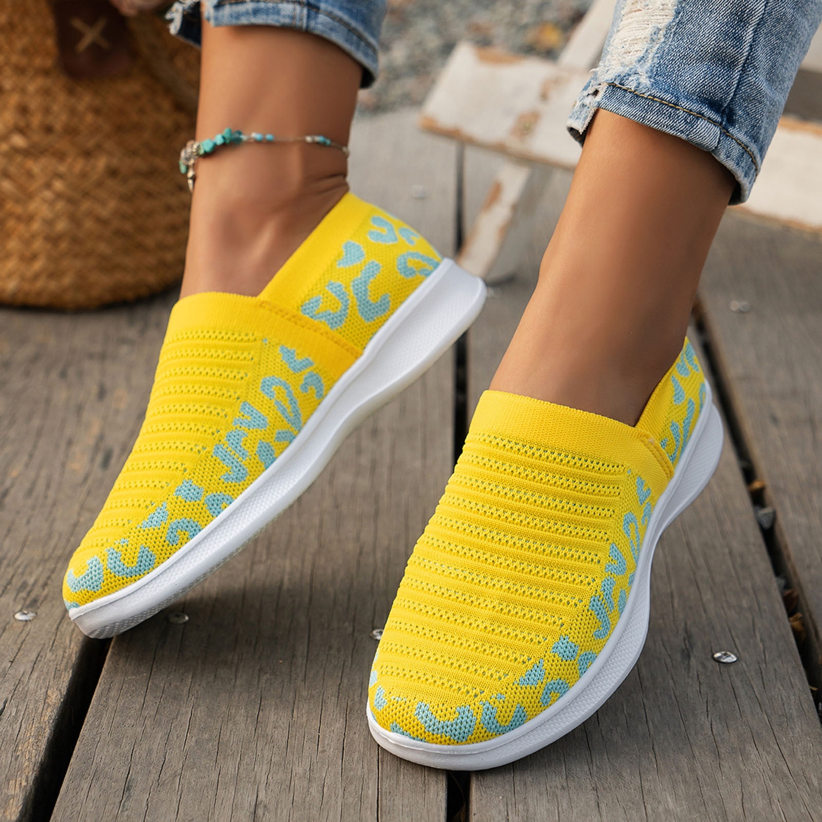 Soulier Loafer Femme Yellow Yellow Espadrille Femme Course