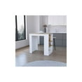 thumbnail image 2 of Pemberly Row Contemporary Engineered Wood Kitchen Island in White and Light Oak, 2 of 5