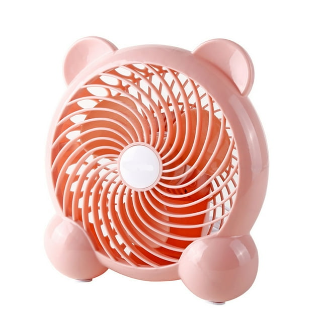 leyfeng Mini ventilador de escritorio Ventilador personal portátil Ventilador de oficina de escritorio Ventilador eléctrico ajustable de 2 velocidades
