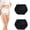 black, variant on YOPTOP 2 Pcs Waterproof Incontinence Underpants Washable and Reusable Plastic Pants Leak Proof Incontinence Underwear Adult Diaper Cover(White X-Large),black,M
