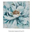 thumbnail image 3 of Resplendent Floral Giclee Canvas Wall Art Teal, 32 by 32 Inches, 3 of 5