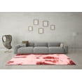 thumbnail image 3 of Ahgly Company Indoor Rectangle Abstract Red Modern Area Rugs, 7' x 10', 3 of 4