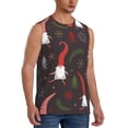 thumbnail image 2 of Bixox Men's Cute Christmas Gnomes Printed Shirt Sleeveless Fitness Tank Top-XX-Large, 2 of 7