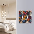 thumbnail image 4 of Yayeee Toggle Light Switch Wall Plate 2-Gang 4.56"x4.48" Decorative Outlet Cover, Bright Colorful Flowers Pattern, 4 of 7