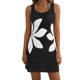 thumbnail image 1 of TaTaai Ladies' Sun Protection V Neck Short Dress, Hollowed Out Texture Round Button Garment, Short Sleeved Cover Up for Beach Vacation Daily Dating Casual Plans Gift, 1 of 5