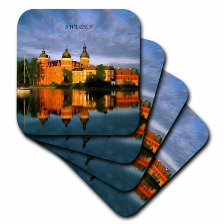 Gripsholm Castle - 3dRose Picture Of Gripsholm Castle In Sweden, Soft Coasters, set of 8