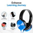 thumbnail image 2 of Auriculares a granel para aula, paquete de 12 auriculares escolares con cable duraderos para estudiantes. Los maestros deben tener útiles desde la primaria hasta la universidad (colores mixtos), 2 of 5