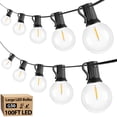 thumbnail image 1 of Guirnalda de luces LED Bosceos G50 para exteriores, 100 pies, 52 bombillas, 1 of 7