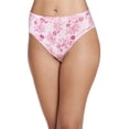 thumbnail image 2 of Jockey Women's Underwear Elance Breathe French Cut - 3 Pack, Majestic Berry/Floral Snowflake/White, 10, 2 of 3