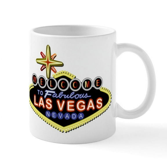 CafePress - Fabulous Las Vegas Mug - 11 oz Ceramic Mug - Novelty Coffee Tea Cup