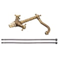 thumbnail image 1 of Phenofice Basin Water Tap Copper Faucet Golden 1Set for Bathroom Fixtures, 1 of 8