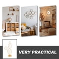 thumbnail image 3 of Raindrops Modern Golden Bedside Lamp Small Table Lamp for Bedroom Desk with Chic Metal Design, 3 of 7