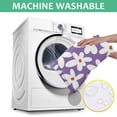 thumbnail image 6 of Purple Daisy Flower White Blooms Pattern Square Tablecloth,Waterproof Square Table Cover,Wipeable Spillproof Washable Table Cover for Home Kitchen Party Decor 42"X42"(107x107cm), 6 of 6