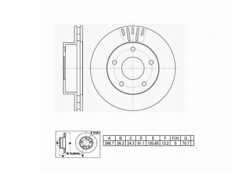 Winstop Brake Rotor, Rear WS232551, Chevrolet Camaro 1988-1982