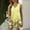 Yellow, variant on Womens Summer Dresses V Neck Sleeveless Sundresses With Pockets Beach Dress Green M