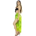 thumbnail image 3 of HAPPY BAY Women's Beachwear Summer Bikini Wraps Beach Wrap Sarong Coverups Skirt Swimsuit Swimwear Bathing Suit Swim Cover ups for Womens One Size Shamrock Green, Tropical, 3 of 5