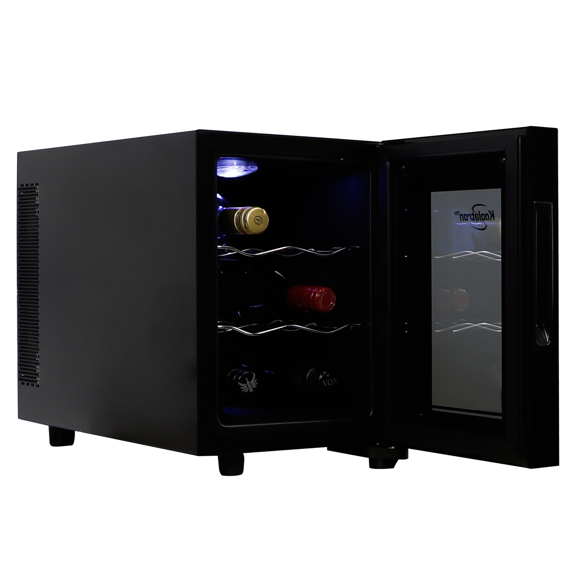6-Bottle Wine Cooler Mini Fridge – Compact Thermoelectric With Wine Rack, 15 Lbs