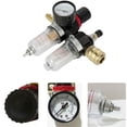 thumbnail image 5 of Kit de separador de agua, regulador y manómetro: sistema de aire comprimido con puerto de 1/4", 5 of 5