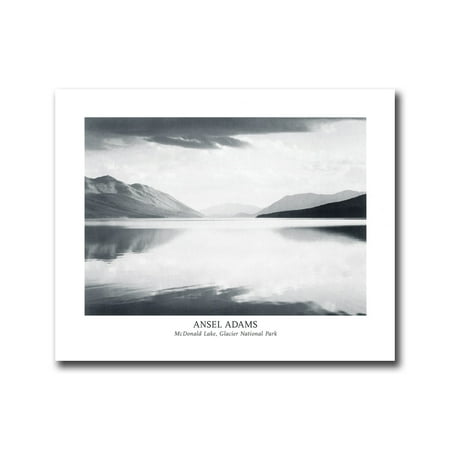 Ansel Adams B/W Photo McDonald Lake Glacier Park 2 Wall Picture 8x10 Art