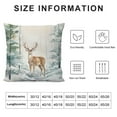 thumbnail image 5 of COMIO  Rustic Deer Pillow Covers Holiday Winter Throw Pillow Covers Nature Forest Snow Christmas Tree Decorative Pillowcase Square Cushion Cover for Home Couch Sofa Bedding Decor, 5 of 5