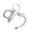 thumbnail image 2 of Acero inoxidable Snap Shackle Al aire libre Portable Polidado Alambre de servicio pesado Freeado Fregadero Fijación Hook Bookboat Canoa Hardware AweSitey OD002926-00, 2 of 7