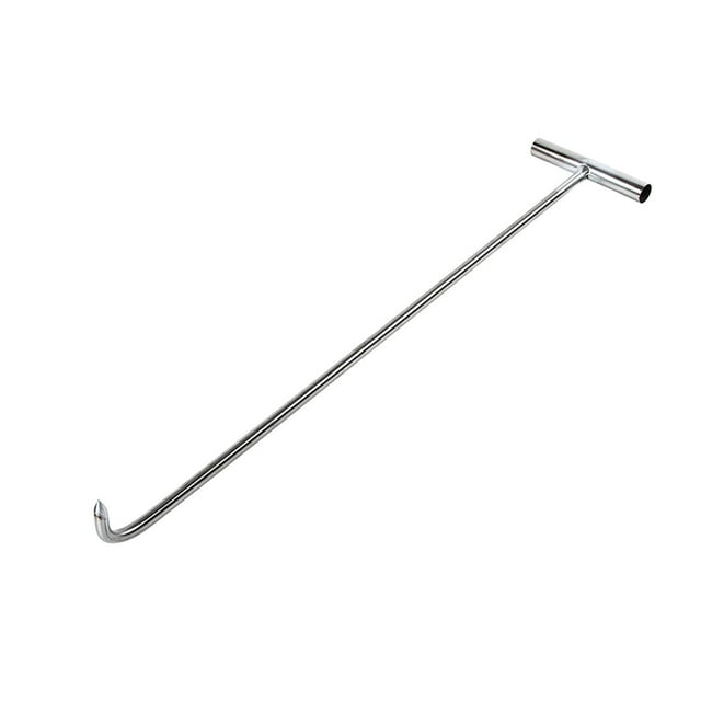 jifeng Manhole Hook Tool Lifter and Puller for Drains Trampoline Septic Tanks 68cm 10mm sharp