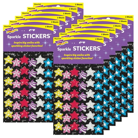 UPC: 0194629035229 | TREND Star Brights Sparkle Stickers 72 Per Pack 12 Packs