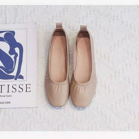 

Soft Leather Soft Bottom Doug Single-Layer Shoes Women s 2024 Autumn Mary Jane Flat Granny Shoes Work Shoes Pregnant Women s Leather Shoes