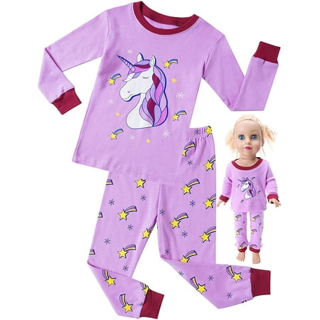 Pyjama licorne pour fille Vêtements de nuit Vêtements de nuit