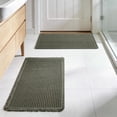 thumbnail image 2 of Debonair Set of 2 Waffle Bathroom Rugs Ultra-Soft Non-Slip Bath Mat Super Absorbent Quick Dry Bath Rugs for Bathroom Floor Machine Washable Bathroom Mats with Tassels Boho Bathroom Decor, 2 of 8
