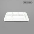 thumbnail image 2 of Commercial Grade Fast Food Trays Imitation Porcelain Compartment Plates For School And Institutional Cafeterias Durable Tableware, 2 of 4