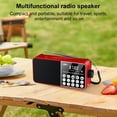 thumbnail image 2 of Altavoz de Radio Portátil Compatible con Tarjeta TF, Radio FM Digital, Pantalla LED, Reproductor de MP3 Estéreo para Personas Mayores, Color Rojo., 2 of 5