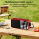 thumbnail image 2 of Altavoz de Radio Portátil Compatible con Tarjeta TF, Radio FM Digital, Pantalla LED, Reproductor de MP3 Estéreo para Personas Mayores, Color Rojo., 2 of 5