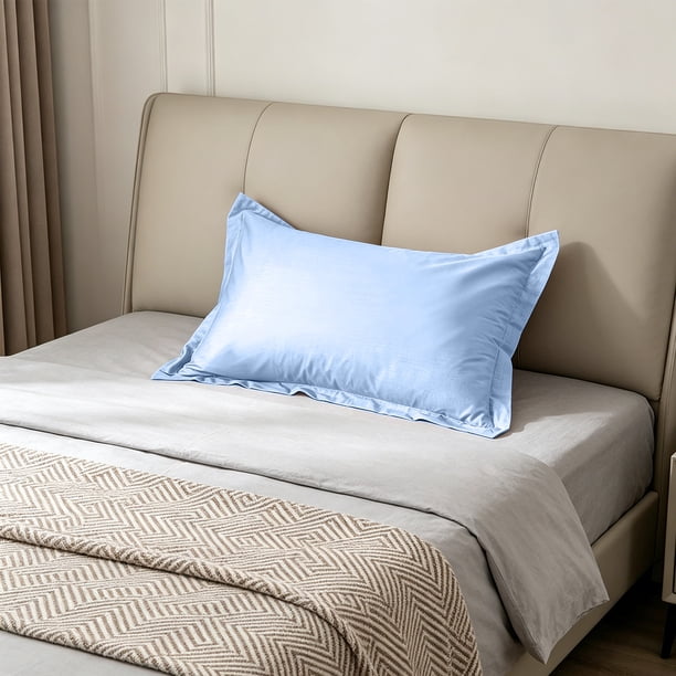 Funda de Almohada Refrescante para Personas Que Suelen Sudar Por La Noche: Funda de Almohada Transpirable de Terciopelo Suave de Tamaño Completo con Tejido Termorregulador, Alivia La Sudoración Noctu