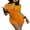 Orange, variant on Short Sleeve Jumpsuit for Women Bodycon Sexy V Neck Buttons Rompers Shorts Knitted One Piece Bodysuit Overall( Embroidery Orange,S)
