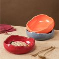 thumbnail image 3 of Plates Round Deep Plate, Creative Stylish Tableware, Multifunctional Bowl for Steamed Egg Yogurt Salad Dishes(D), 3 of 7