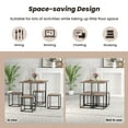 thumbnail image 6 of Costway 5-Piece Dining Table Set Square Kitchen Table Set with  Stools for Small Spaces, 6 of 10