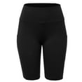 thumbnail image 3 of FashionMille Women's High Waist Biker Shorts with Side Pockets Yoga Hiking Exercise Activewear, 3 of 5